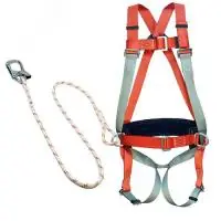 Удерживающая система с наплечными и набедренными лямками и стропом из каната - - foto