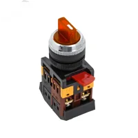 Переключатель ANC-22 2P красный с подсветкой 24В NO+NC EKF PROxima - foto